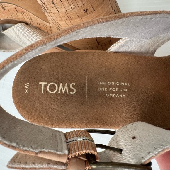 Toms Ibiza platform Natural Wedge Sandals - Picture 7 of 9